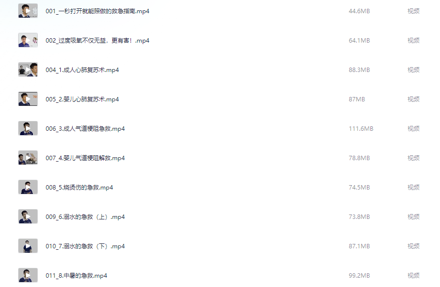 少年得到&陈志《一秒打开就能照做的急救指南》【4.8GB】