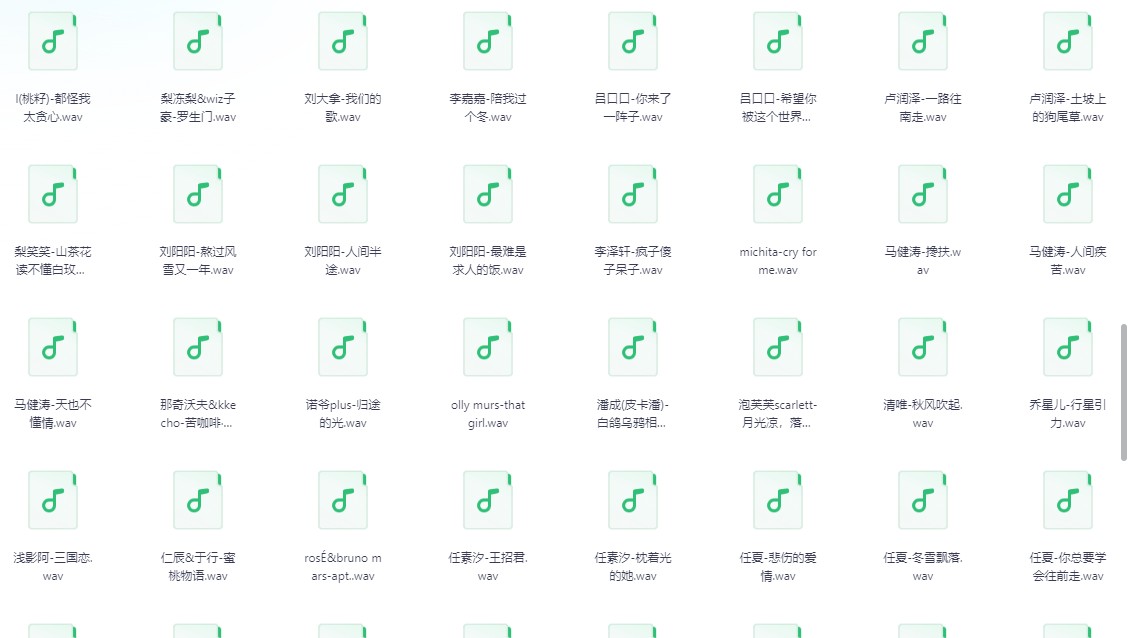 整理2024年火爆抖快全网热歌无损合集  wav/12.9gb