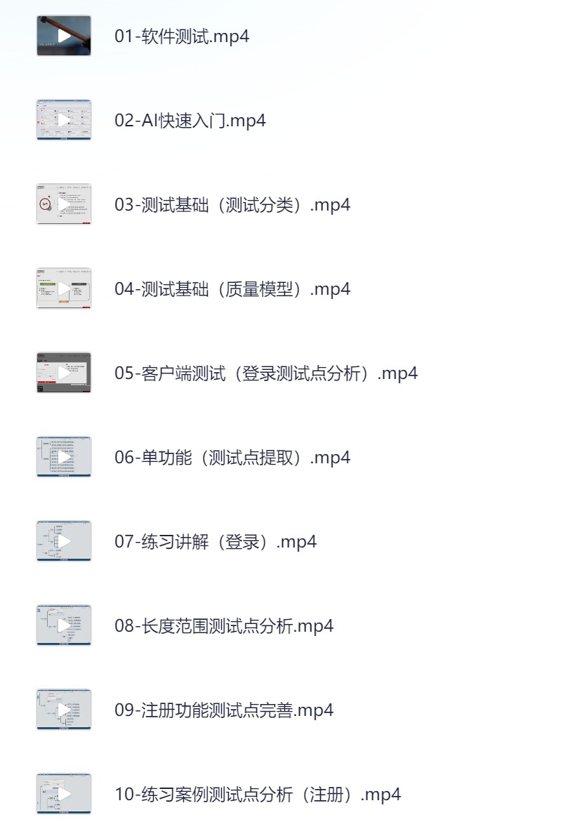 2025最新版黑马程序员软件测试学习路线图  64.9GB