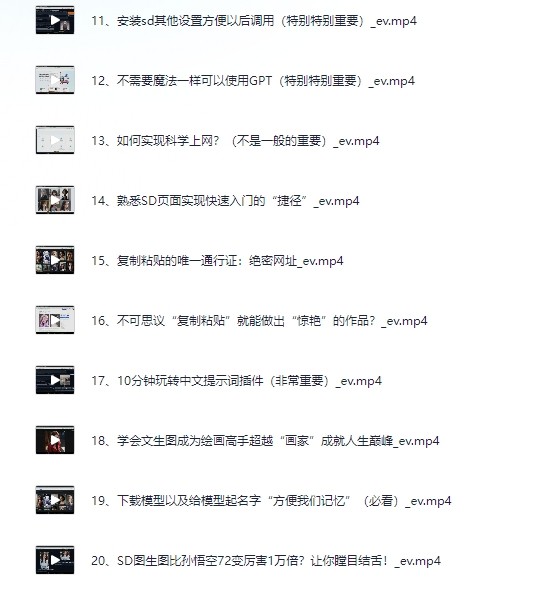 AI人工智能20多种玩法学会“其中一种”轻松月入过万，持续更新AI最新玩法【 5.8GB】