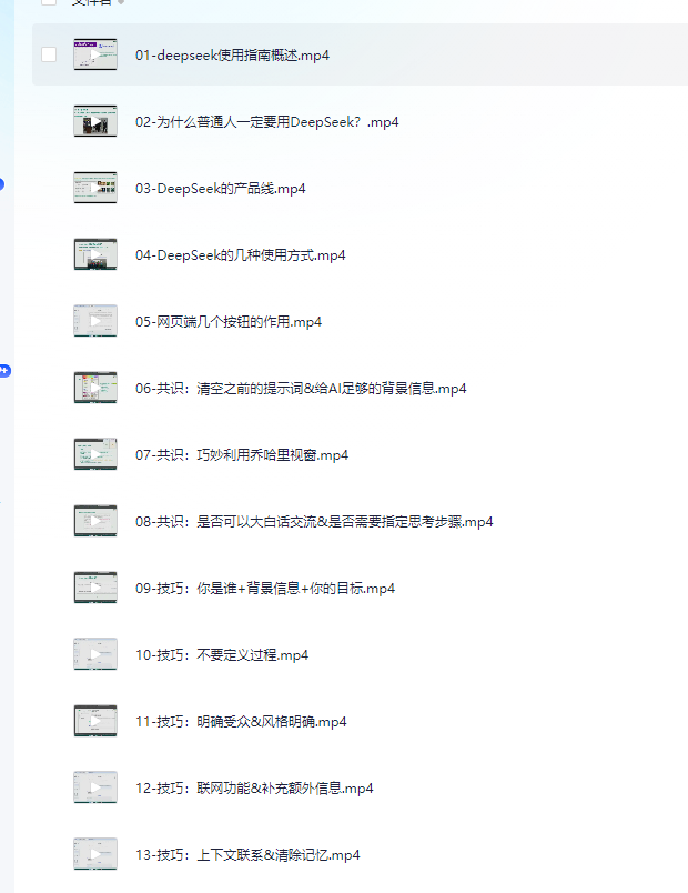 【最新DeepSeek R1&V3使用(生存)指南(2025抢先版)】 [724.90MB]