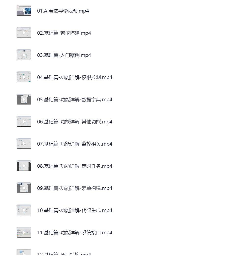 2024黑马AI+java若依框架专题课【2.1GB】
