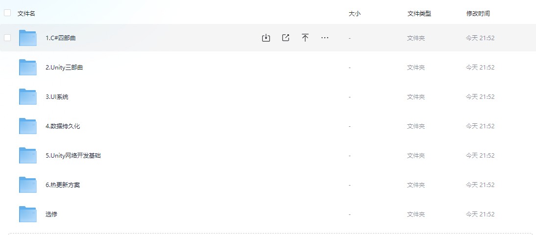 Unity从入门到精通【163.9GB】