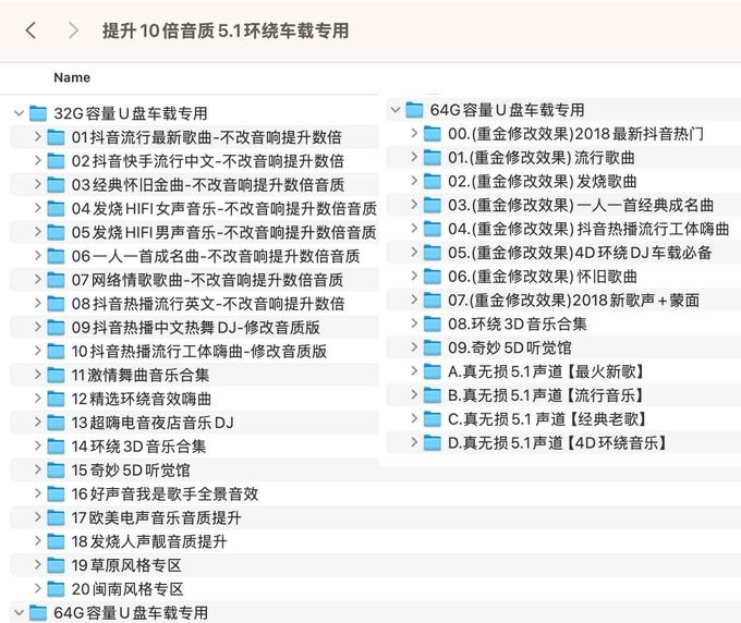5.1 环绕车载专用音乐【65.1GB】