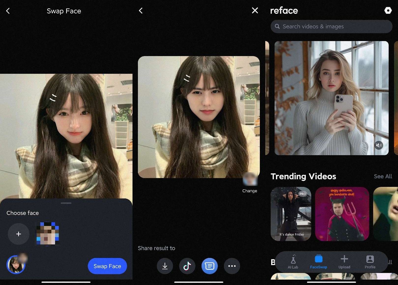 安卓版 AI换脸工具 Reface_5.10.0 解锁专业版  [89M]