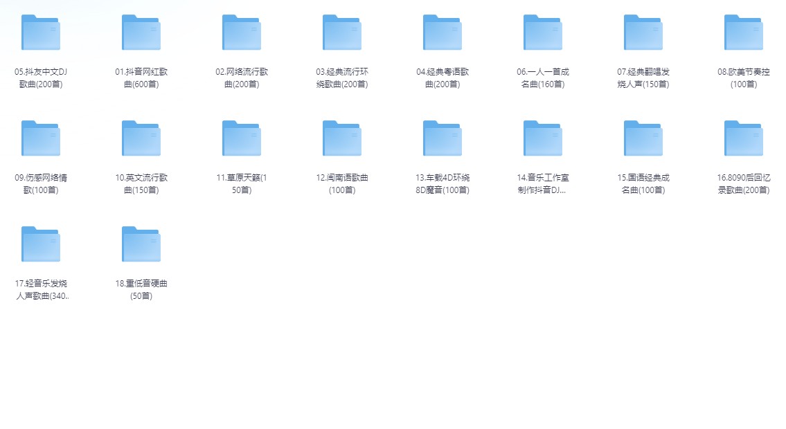 车载音乐无损合集3598首,10倍音质，享受音乐的魅力 wav/flac/51.5GB