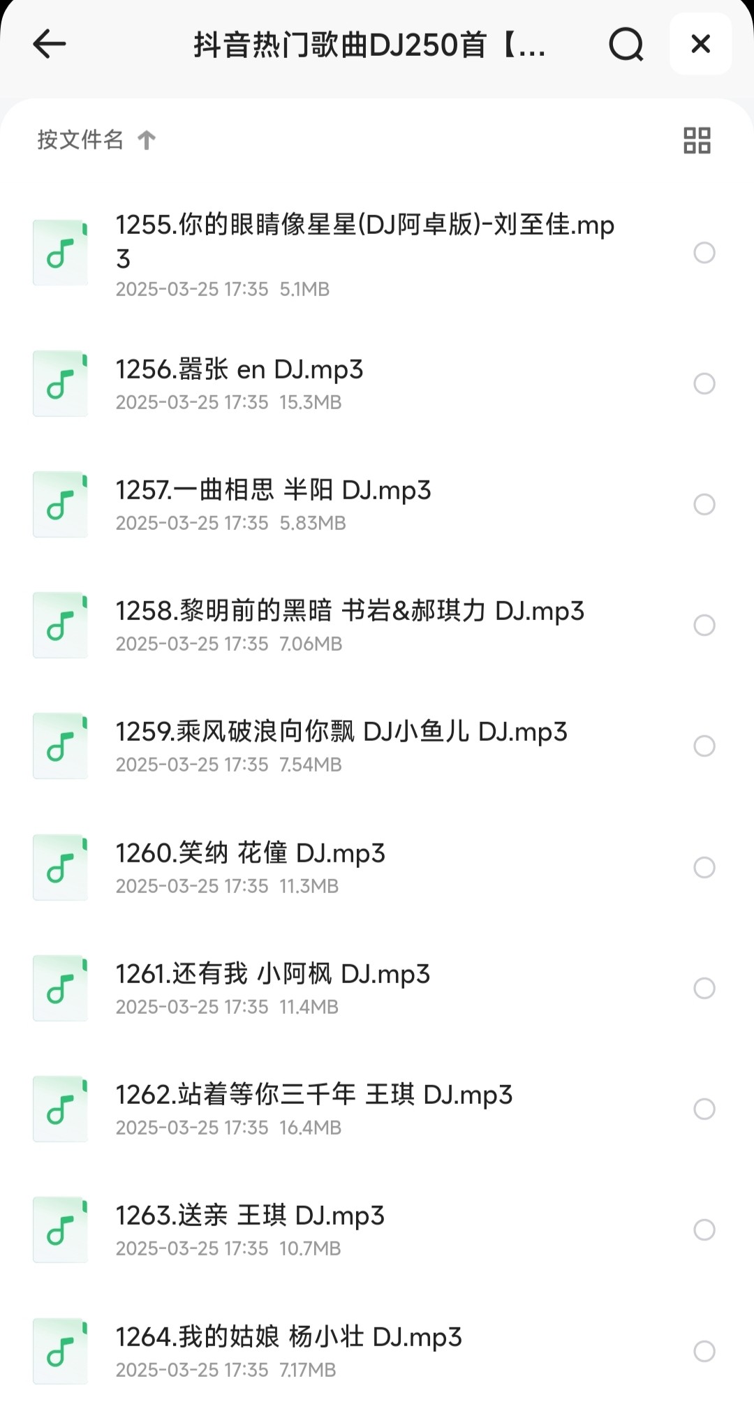 抖音热门歌曲DJ250首【dj/DJ】【音乐/歌曲】【MP3】【2.23GB】