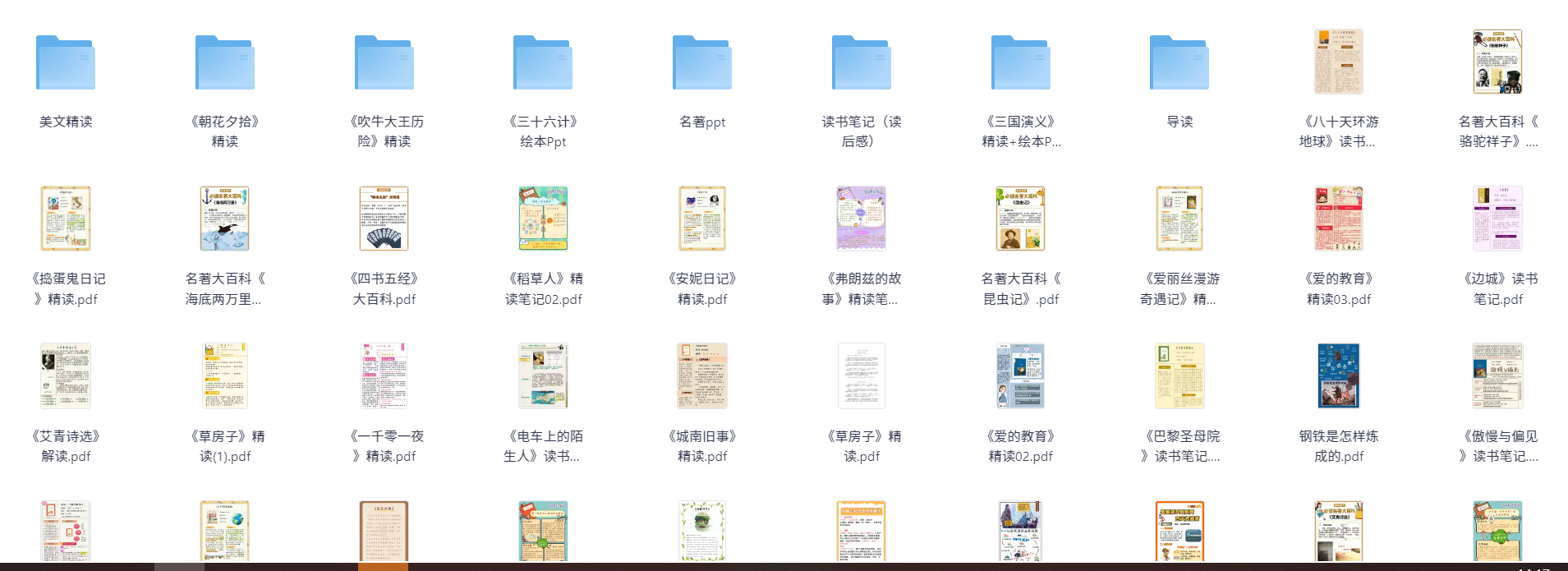 名著精读笔记合集PDF（4.2GB）