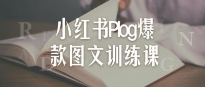 小红书Plog爆款图文训练课!从0到1搭建小红书账号(9节课)【1.3GB】