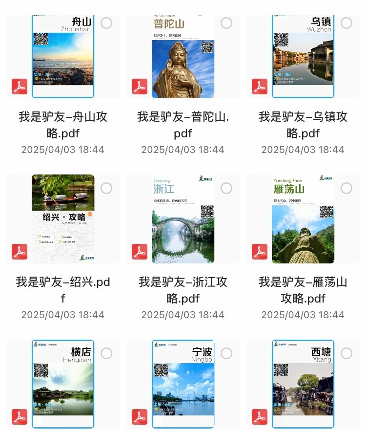 2025年国内旅游攻略 中国自助游/自驾/游玩攻略 PDF【1.96GB】