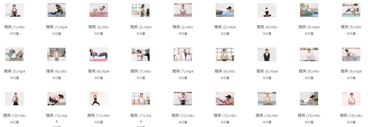 性感瑜伽老师4K高清课 包含老师-雅英-智妍-云芝-云燕【102.5GB/MP4】