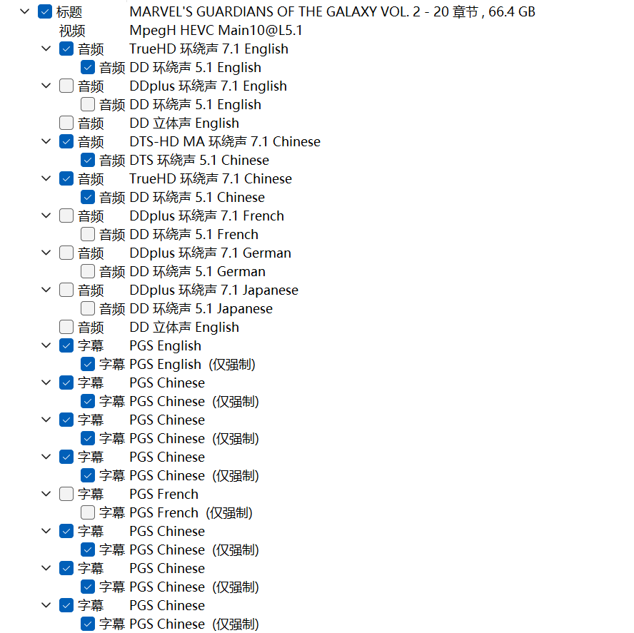 银河护卫队3+2+1合集【4K蓝光原盘REMUX】【HDR10&杜比全景声国英双音轨】内封简繁英双语特效字幕 [169.2G]