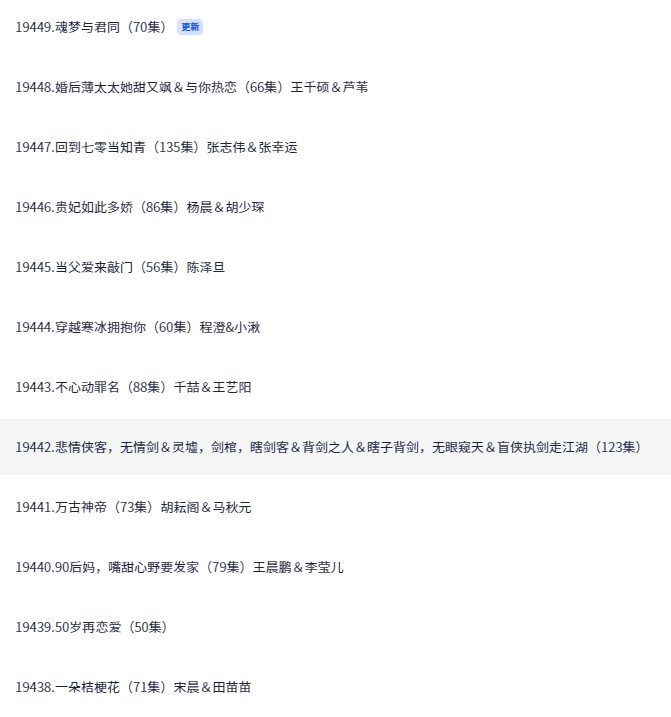 【短剧】2025/04/17短剧29部（大小26.3GB）