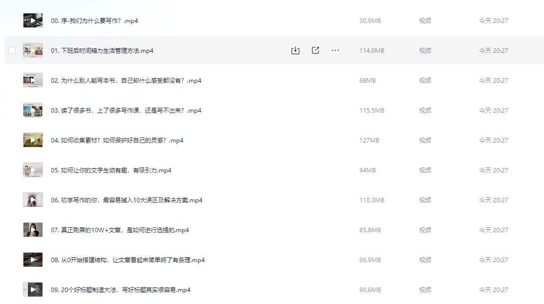 如何利用下班时间写作【1.7GB】