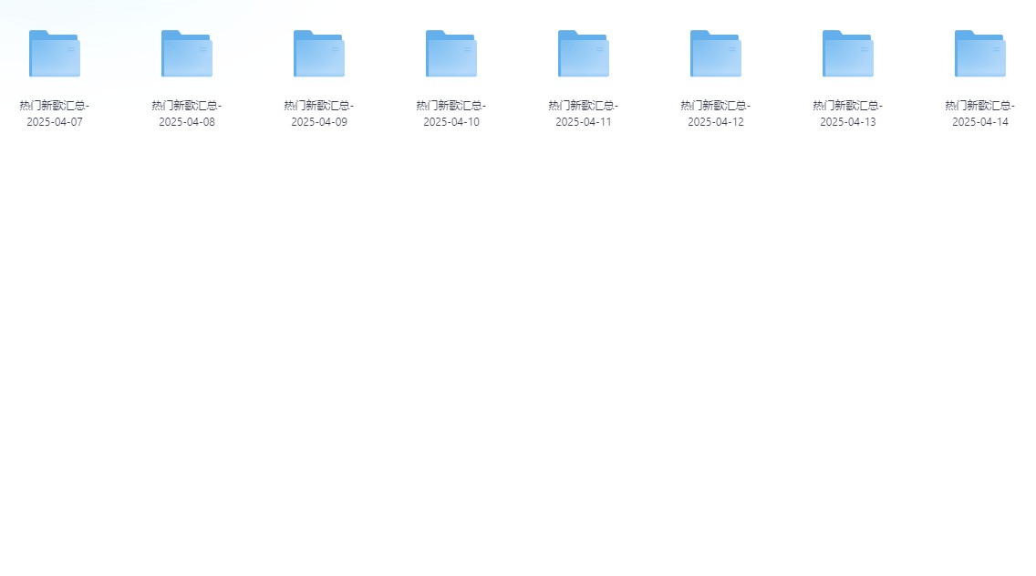 2025年4月热门歌曲，更新到14日，高音质加无损 mp3/flac/14.1gb