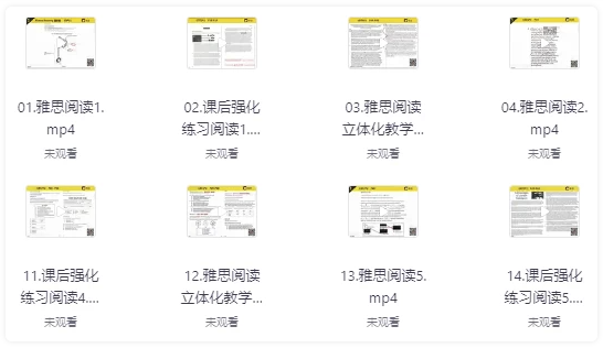 英语雅思系统全程班 【60GB】