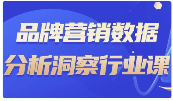 品牌营销数据分析洞察行业课 【1.2GB】