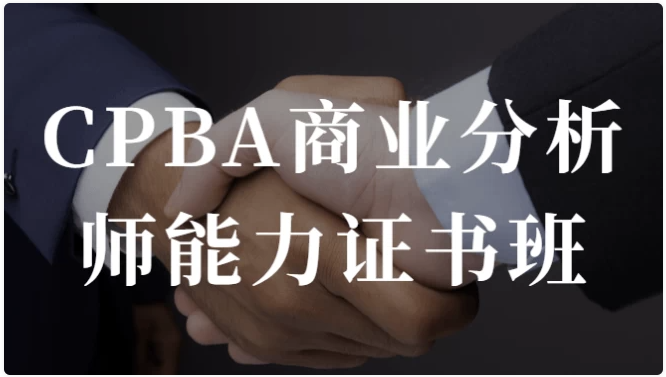 CPBA商业分析师能力证书班 【2.1GB】