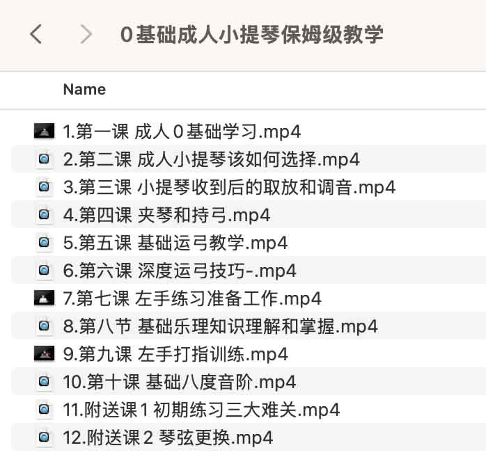 0基础成人学习小提琴保姆级教学17G