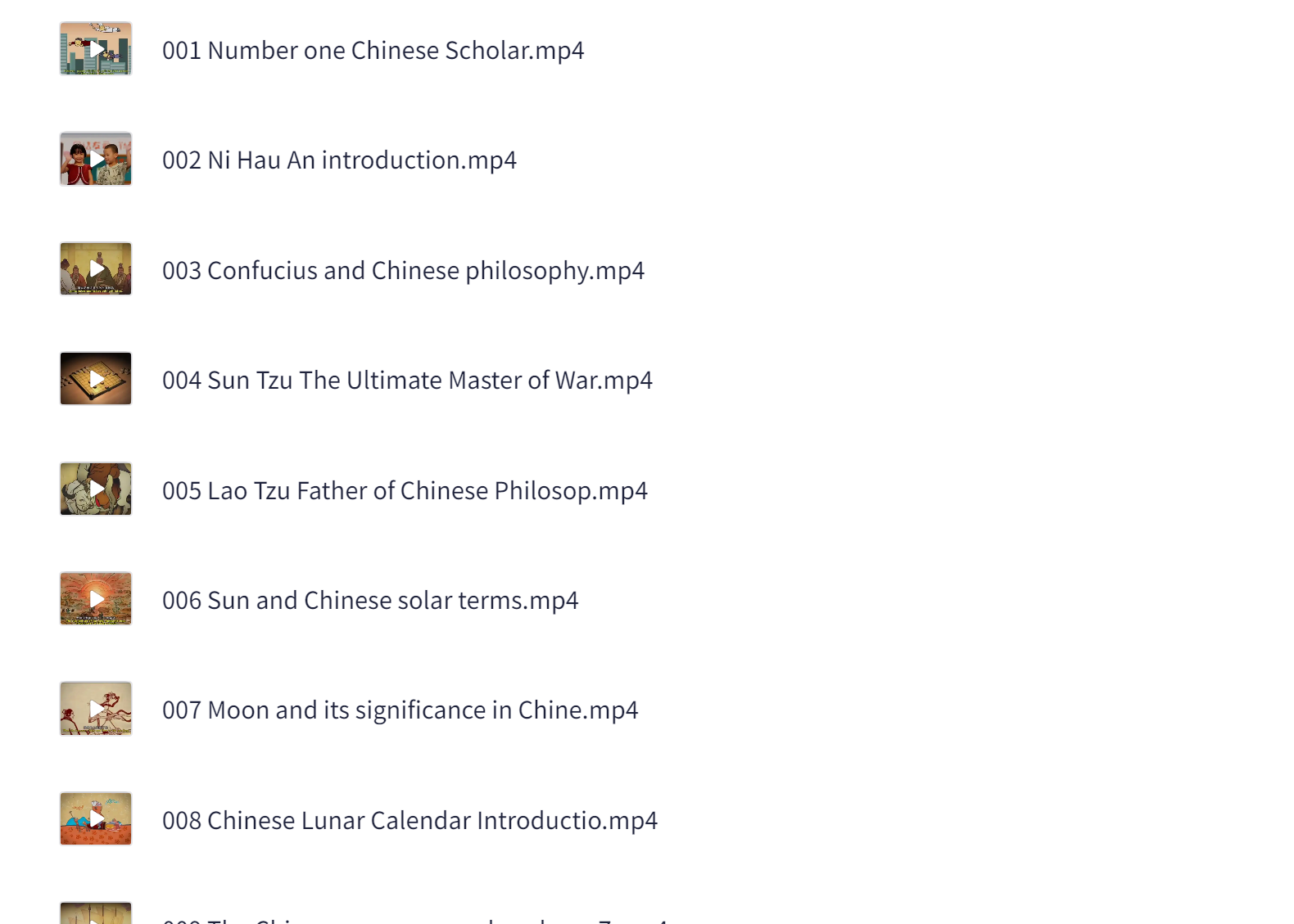 中国传统文化双语动画纪录片+991.6MB