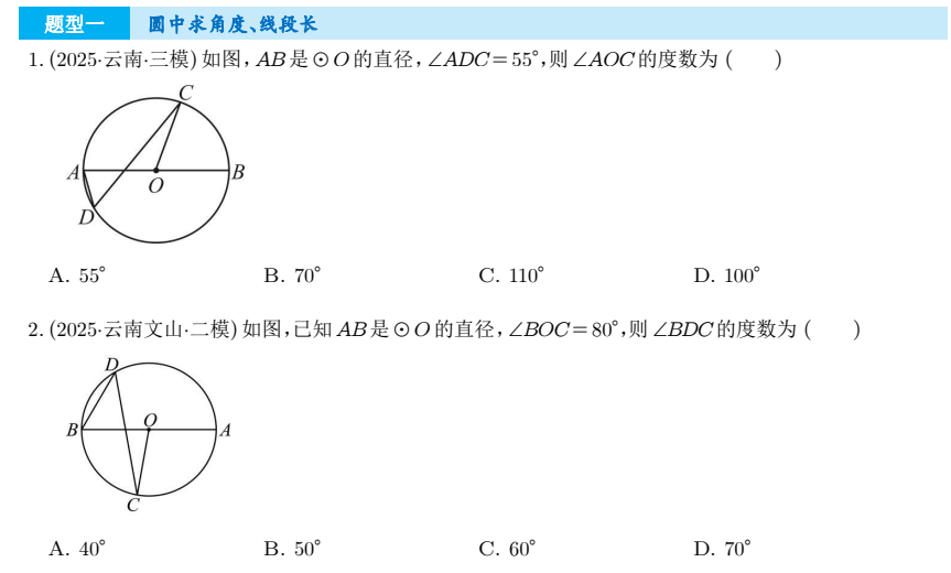 2025《中考数学•猜押题圆》6大题型【原卷版+解析版】pdf【2.8MB】