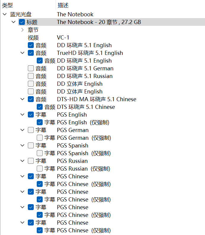 恋恋笔记本  (2004)【蓝光原盘 REMUX】【杜比环绕声国英双语】内封简繁英双语字幕 [24.9G]