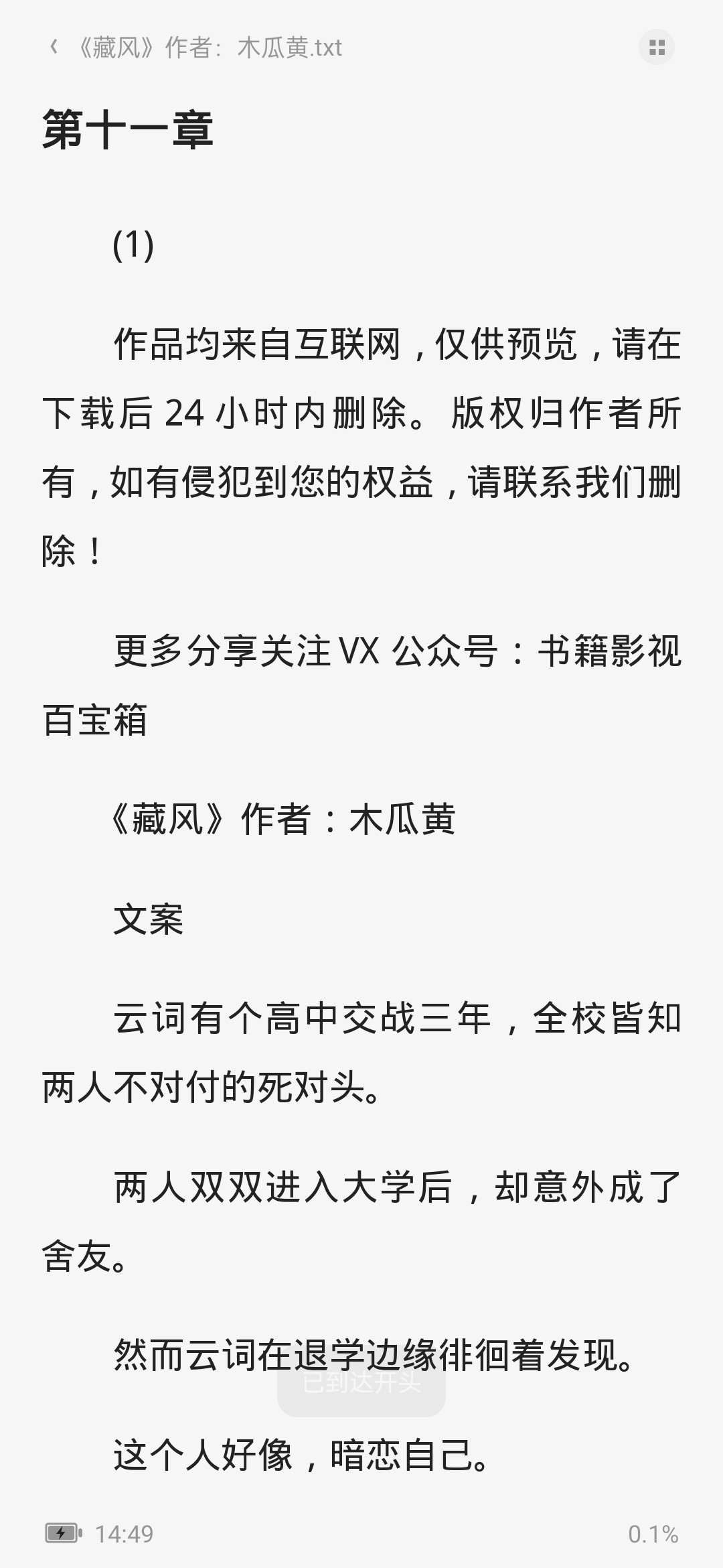 藏风 txt 1.29MB