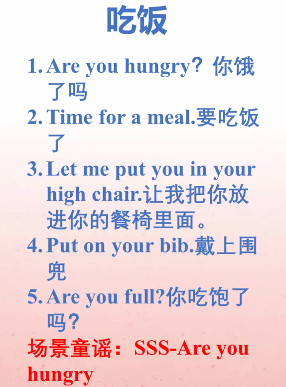 亲子场景幼儿英语启蒙，动画视频+重要场景语句汇总【300M】