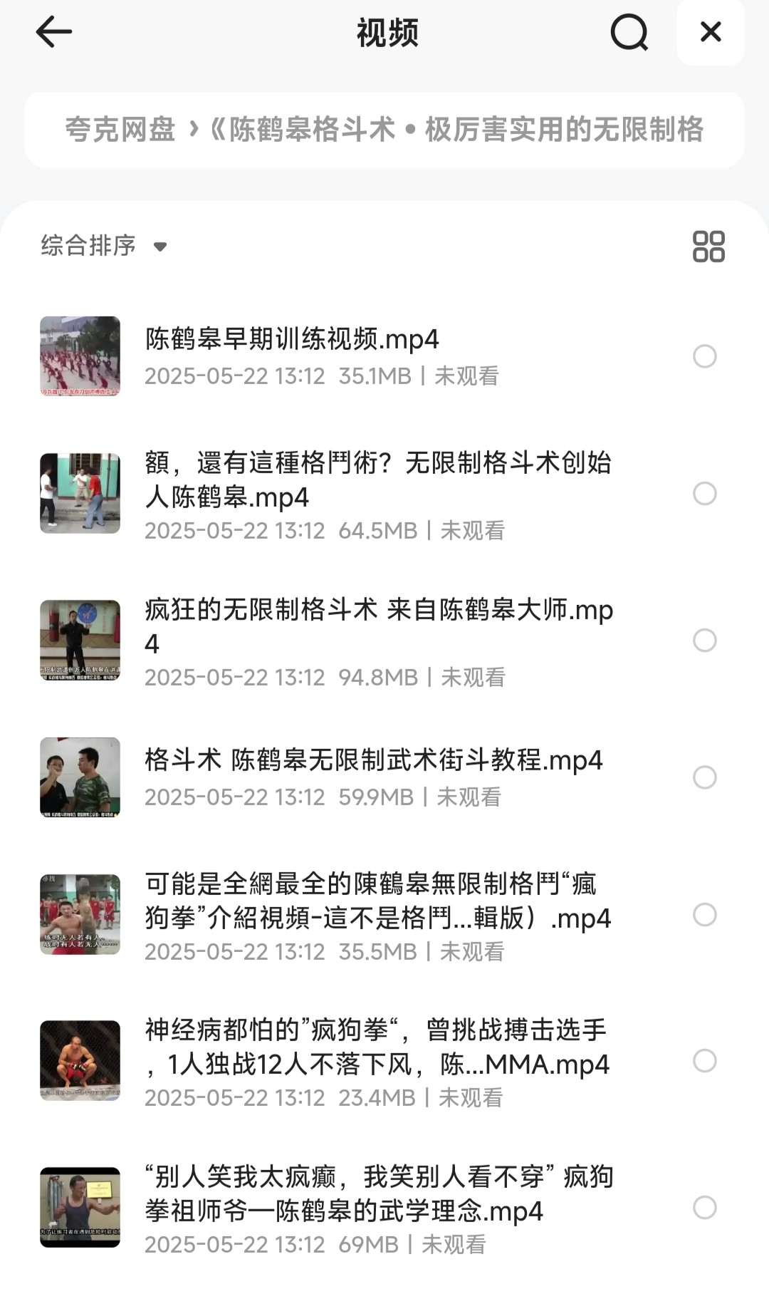 【陈鹤皋格斗术】极厉害·实用的——无限制格斗术【视频教学MP4】【2GB】