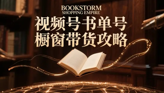 视频号书单号橱窗带货攻略,轻松实现月销数千单的玩法【53MB】