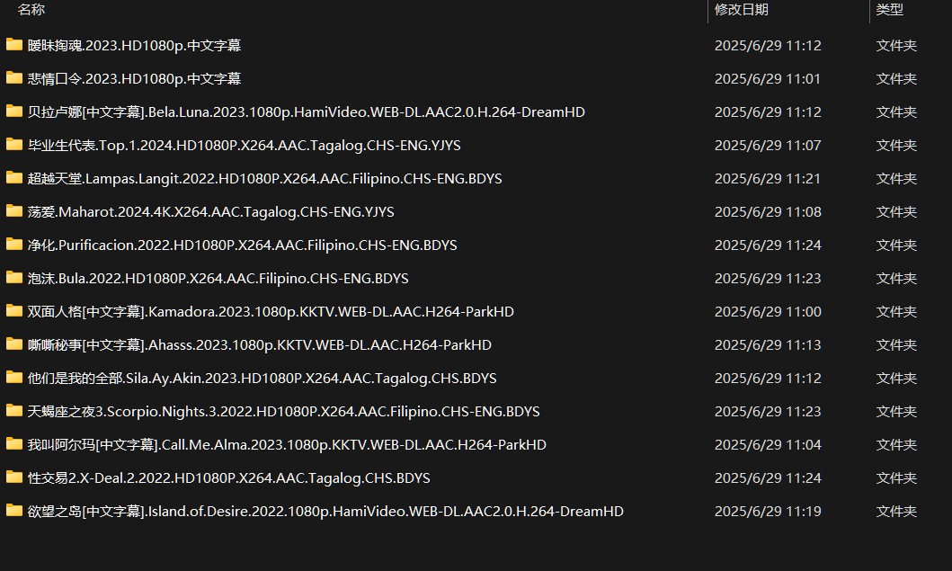 【18襟】 [菲律宾电影14部合集]【2022-2024】 [蓝光/共36.8G] [中文字幕] [1080P]