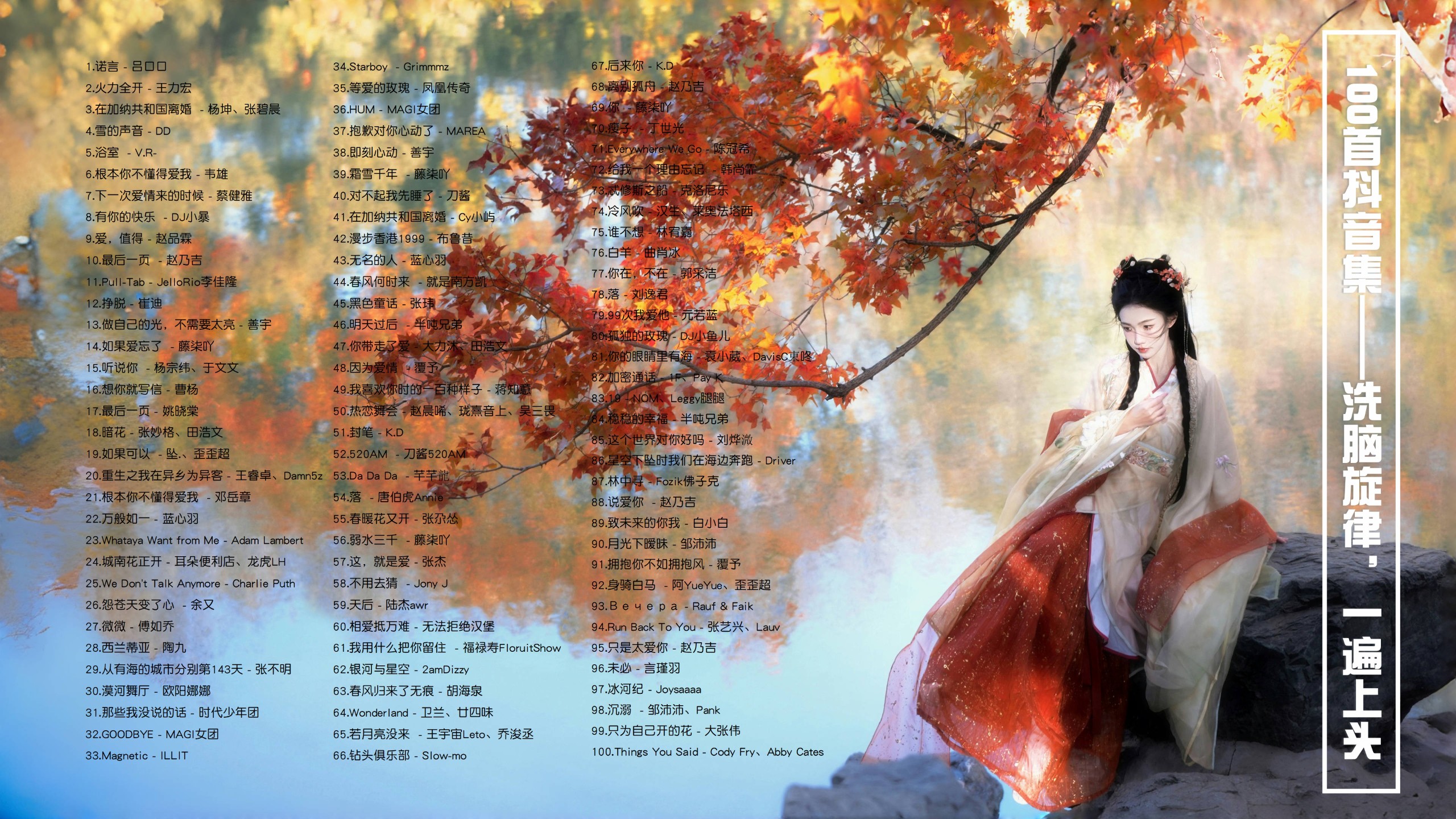 【346首带歌词抖音歌曲集】洗脑旋律，一遍上头 [MP3/2.7G]