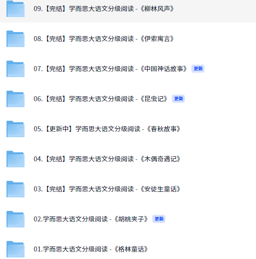 学而思大语文分级阅读 -世界名著全集【718MB】