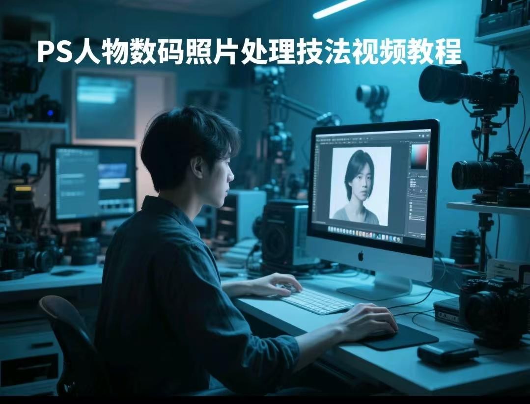 【PS教程】PS人物数码照片处理技法视频教程【666.3MB】