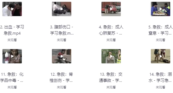一分钟，快速学习急救课程 【721.3MB】