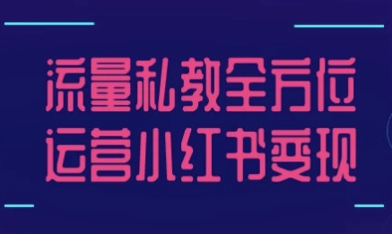 流量私教全方位运营小红书变现 【660MB】
