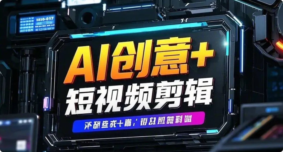 AI创意+短视频剪辑全攻略  从入门到精通  全方位能力提升指南！【7GB】