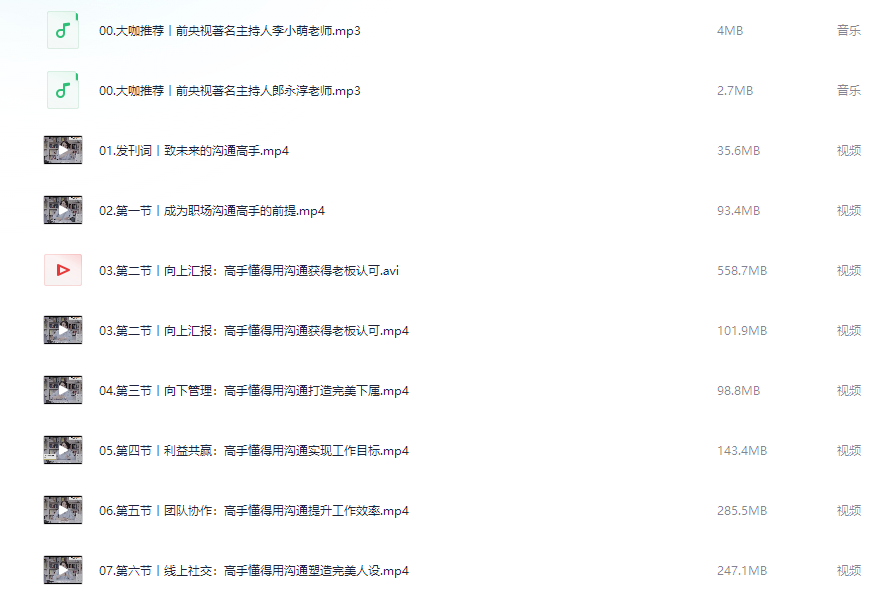 赢在职场宋晓阳职场沟通课【1.9GB】