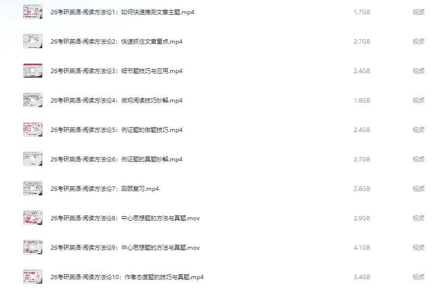 2026考研名师资料合集(持续更新)【37.2GB】