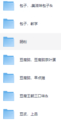小吃配方-「050、早餐摆摊开店创业教程」+ 90.2GB