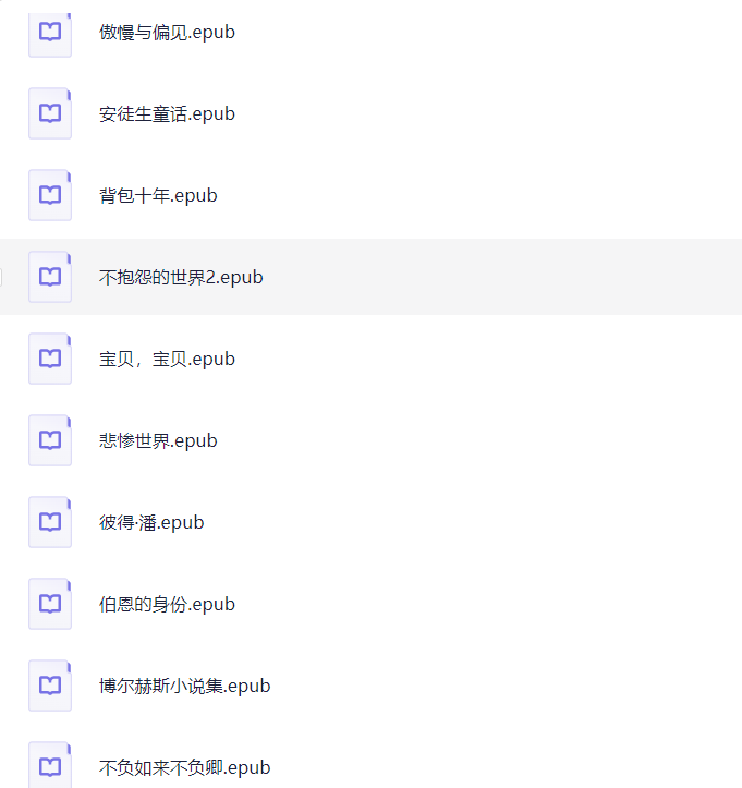 豆瓣评分最高的200本书精选【书籍】【epub】【277MB】