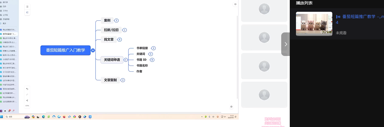 《第二工作系列》番茄短篇推广入门教学，全流程教你做番茄短篇推文 [247MB]