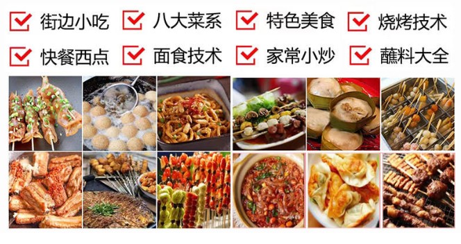 400种小吃配方与技术教学，包括开店方案及必备技术，视频和文字教程【674GB】
