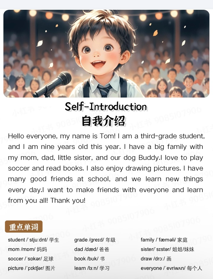 每天一篇英语小短文视频加pdf，英语启蒙很轻松！【140MB】