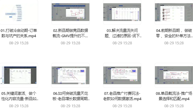 最新淘宝实操玩法，详细操作教程，从0到日销千单【630.9MB】