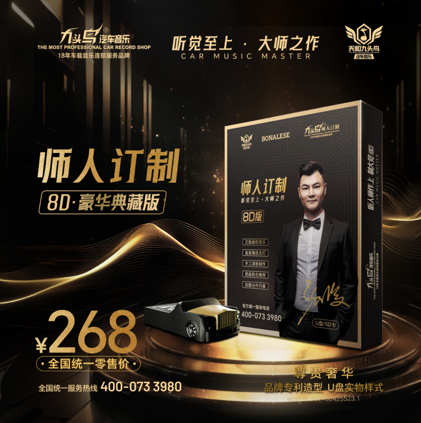某宝车载音乐大哥级九头鸟2024私人定制款音质，每一首都是王者至尊【mp3/WAV/13GB】
