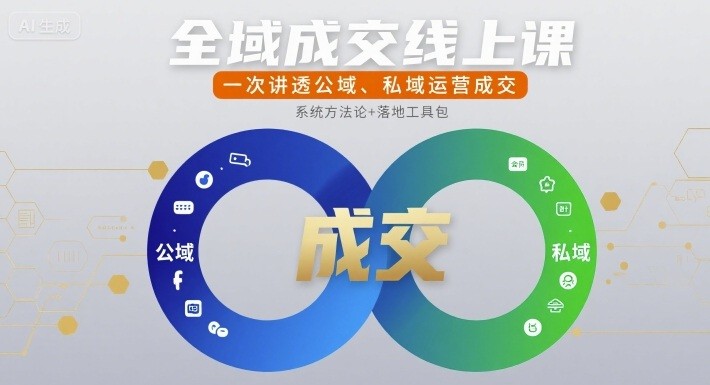 玲玉老师全域成交线上课，一次讲透公域、私域运营成交【3.9GB/MP4】