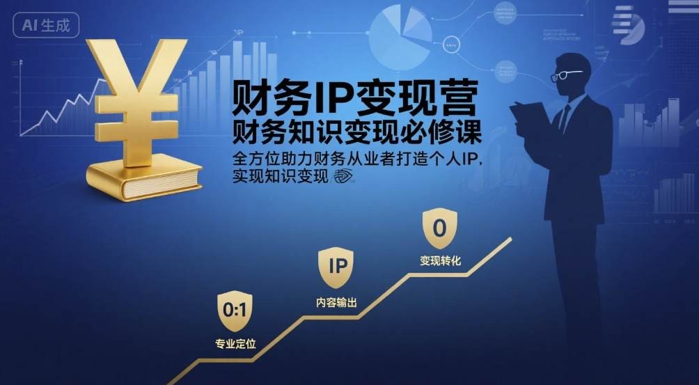 有有老师·财务IP变现营，财务知识变现必修课，全方位助力财务从业者打造个人IP，实现知识变现【1.1GB/MP4】