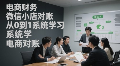 电商财务微信小店对账,从0到1系统学习电商对账【289.4MB/MP4】