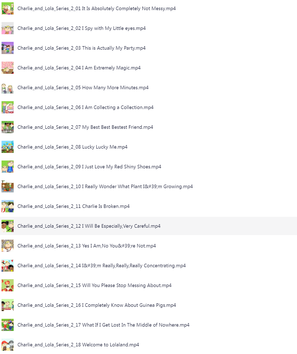 BBC英语启蒙动画《查理与罗拉 Charlie and Lola  全三季 (英文原版+央视版+音频) 》 8.3GB